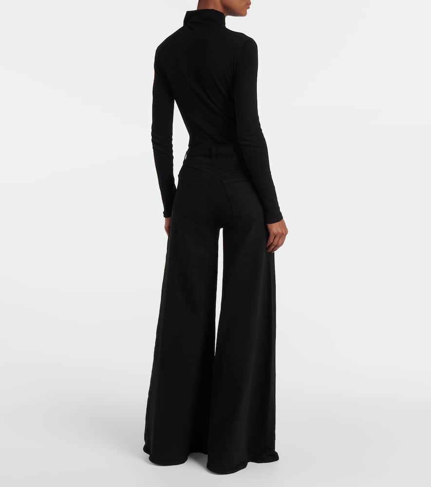 Amari high-rise wide-leg jeans