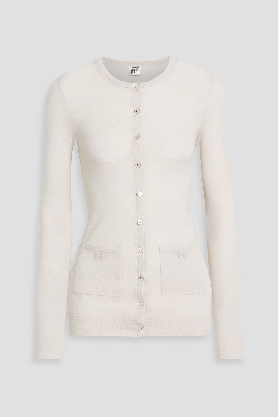 Merino wool cardigan - White - XXS