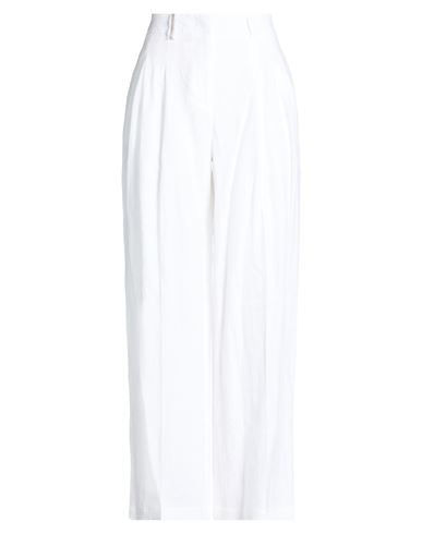 Woman Pants White Size 12 Linen