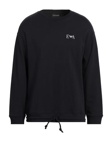 Emporio Armani Man Sweatshirt Navy Size S Cotton