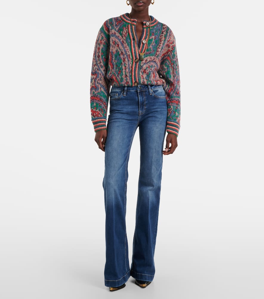 Tropea high-rise flared jeans