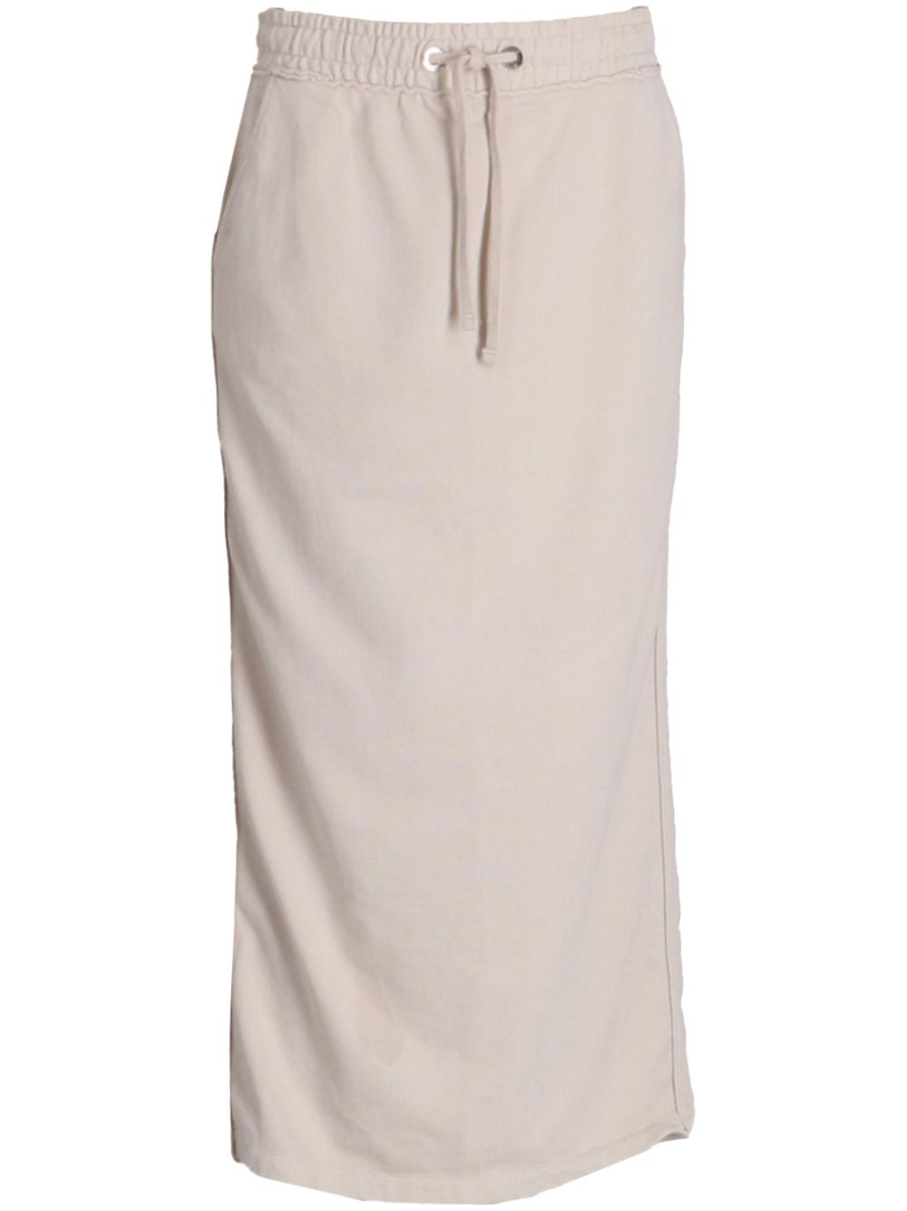 Drawstring maxi skirt - Neutrals