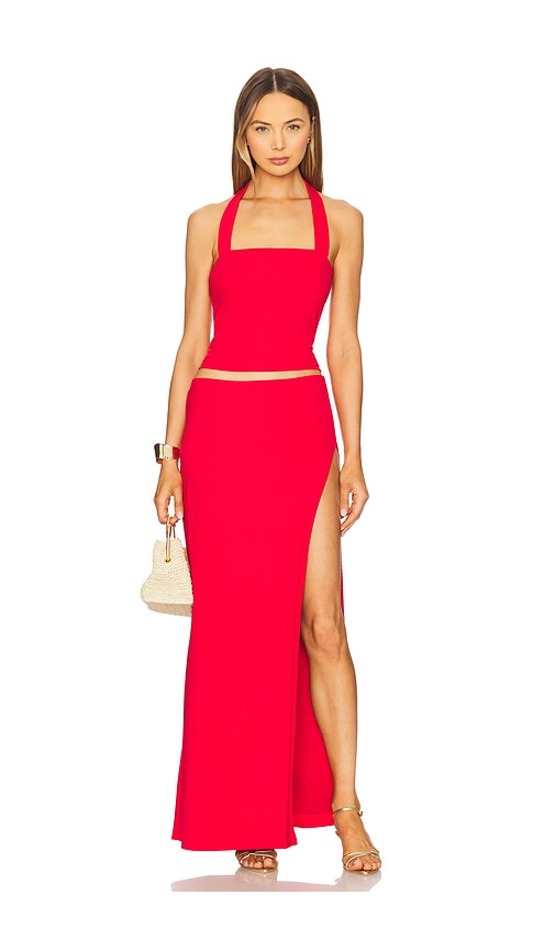 Superdown Normi Skirt Set in Red.  XS. Also in L, M, S