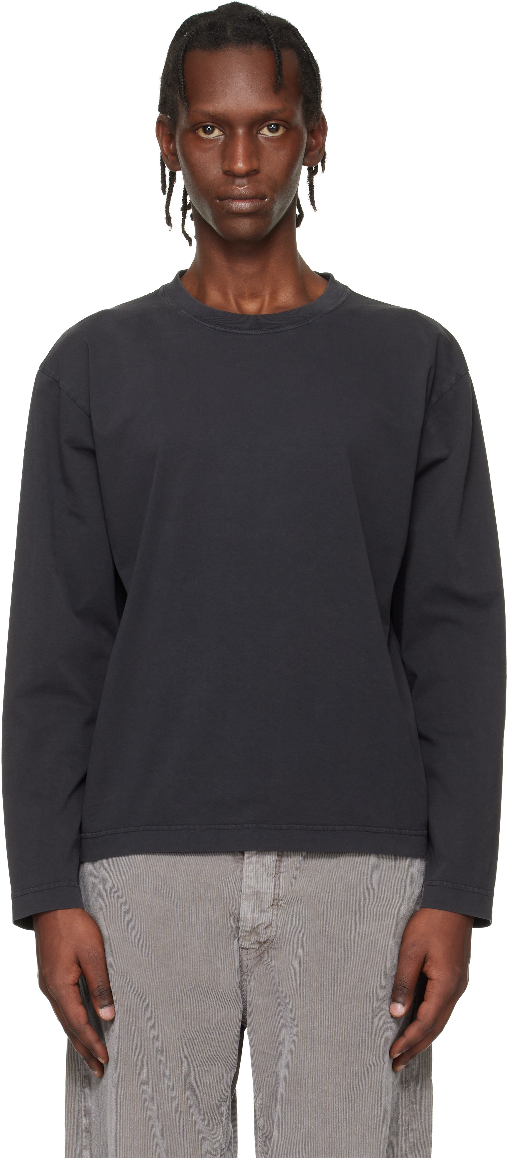 Black Relaxed Longsleeve T-shirt