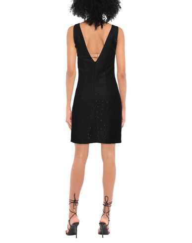 Woman Mini dress Black Size 4 Polyester, Acrylic, Wool, Polyamide, Elastane