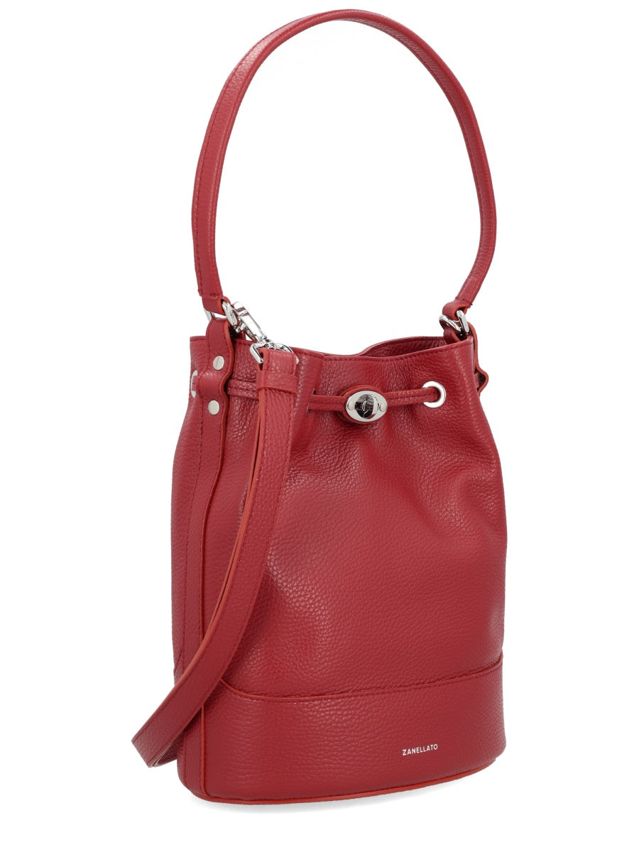 Drawstring Top Handle Shoulder Bag
