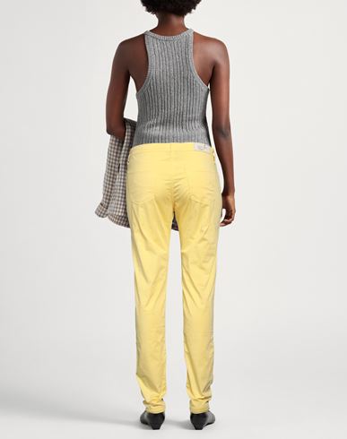 Jacob Cohёn Woman Pants Yellow Size 32 Cotton, Elastane