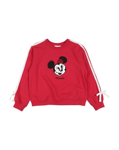 Disney X Kid Girl Sweatshirt Red Size 10 Cotton, Elastane