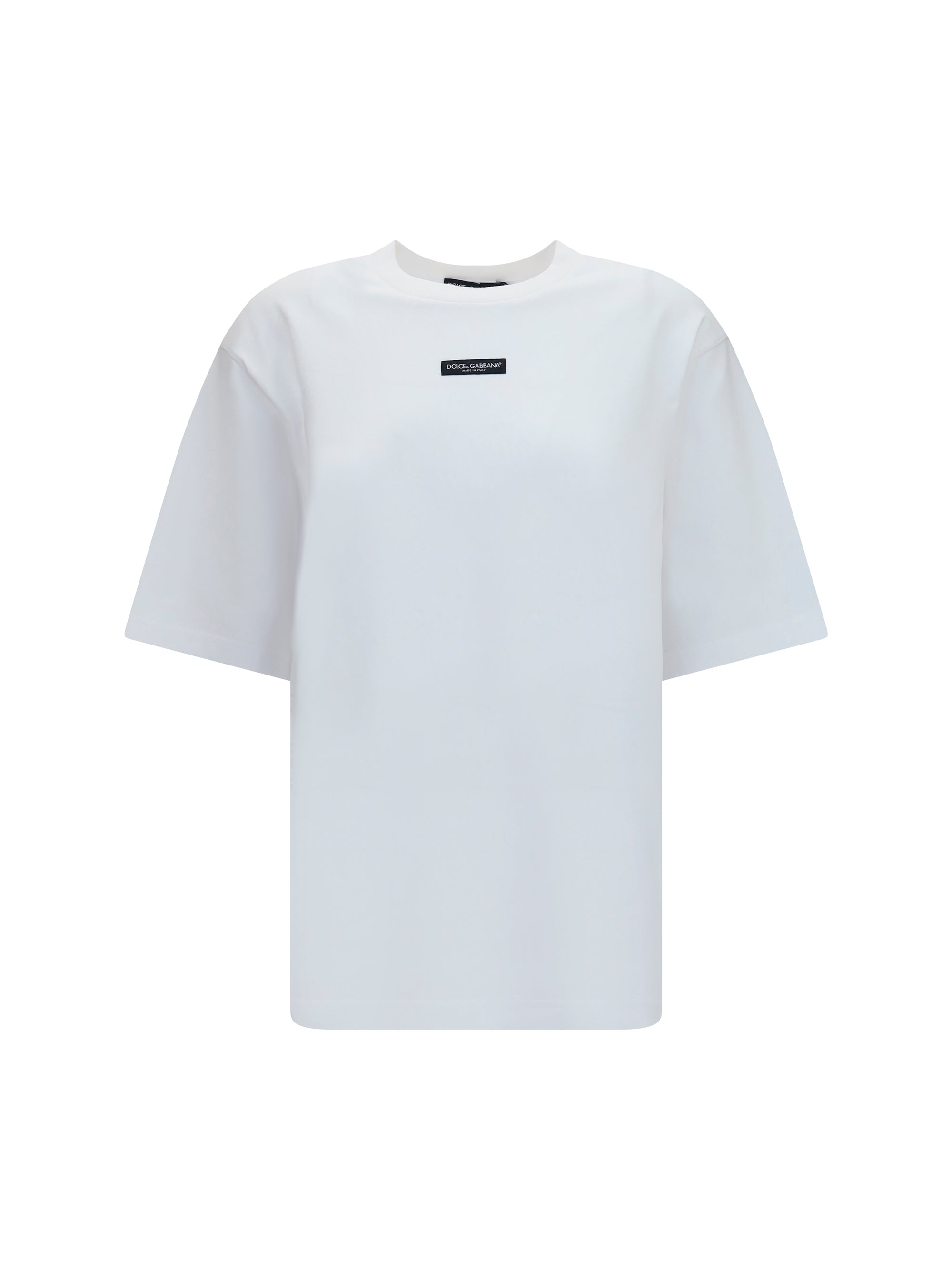 Logo-Patch Cotton Jersey T-Shirt — White