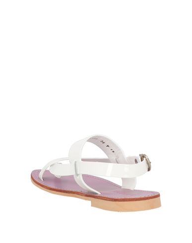 A. testoni Woman Toe strap sandals White