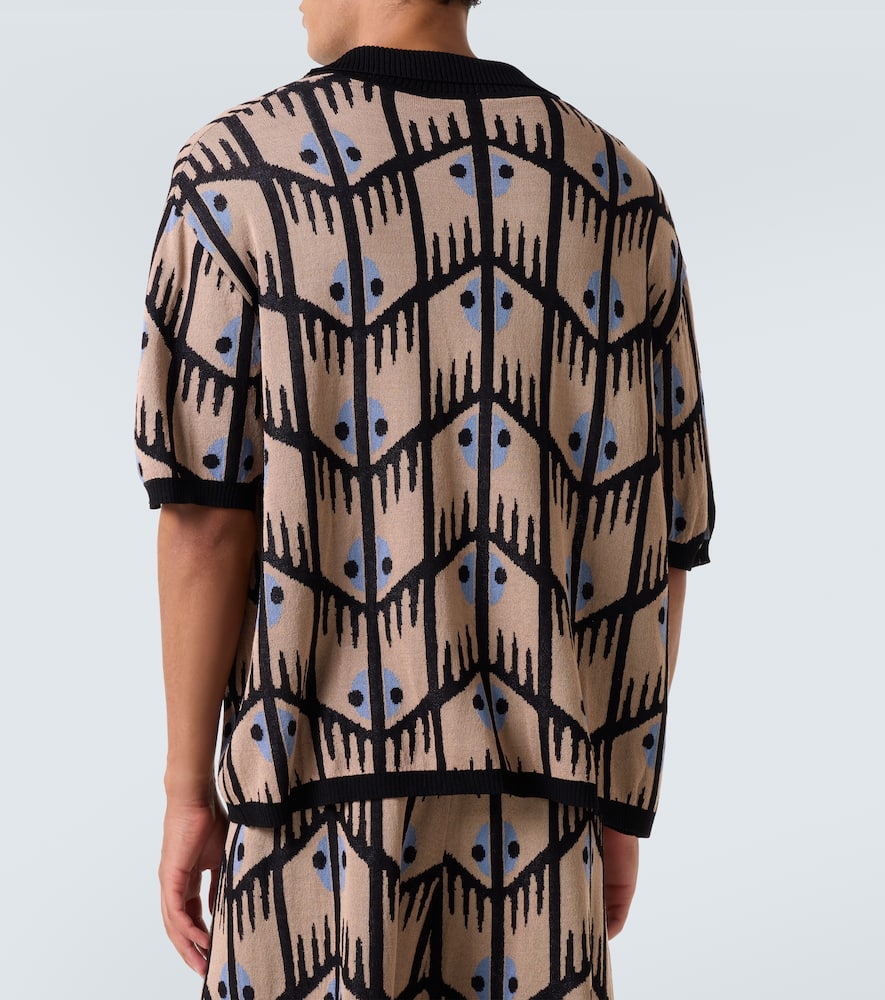 Jacquard polo shirt