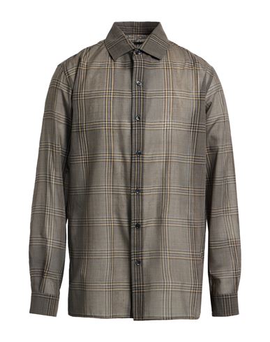 Man Shirt Charcoal Size 40 Wool, Silk