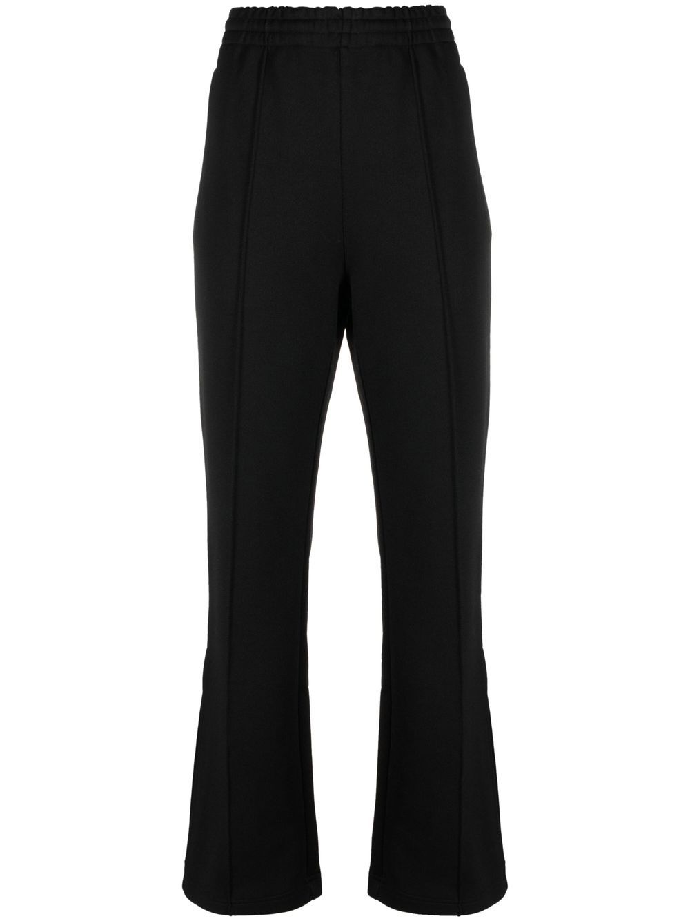 Side slit-detail trousers - Black