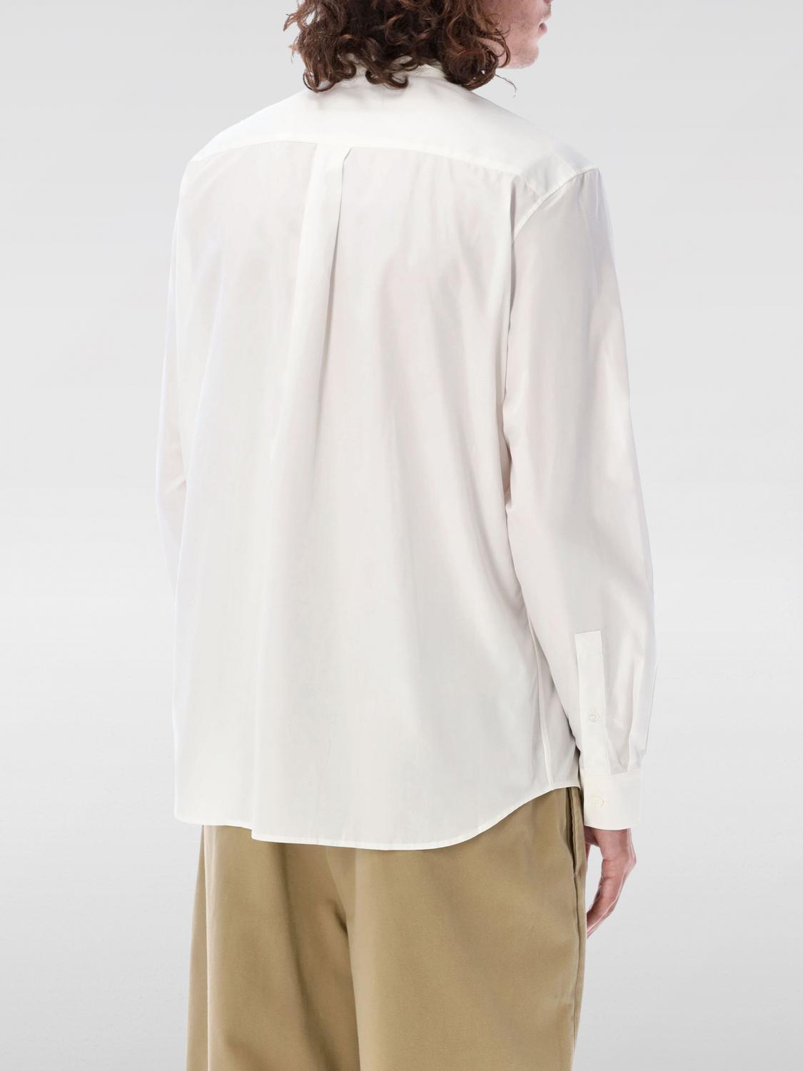 EKD-embroidered cotton shirt - White