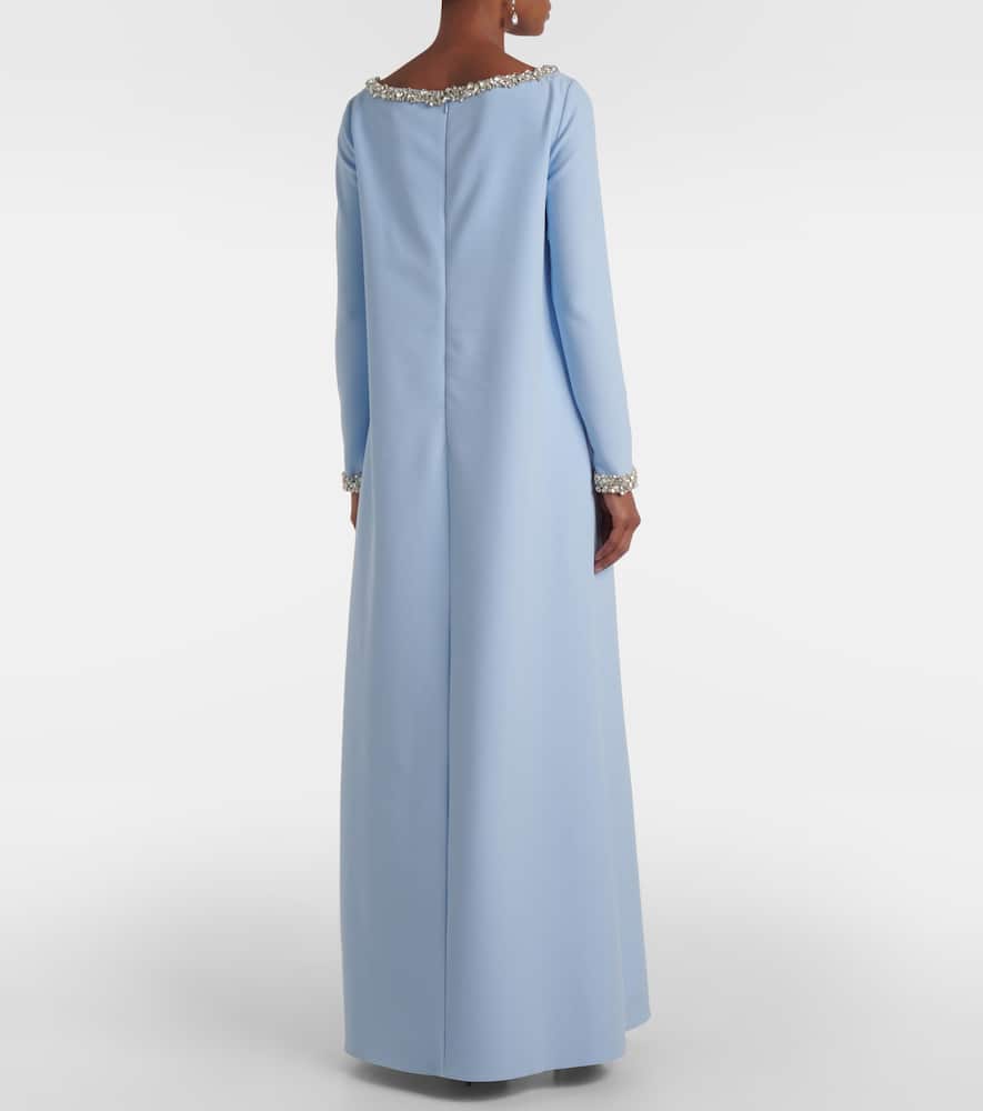 Naimal embellished caped gown
