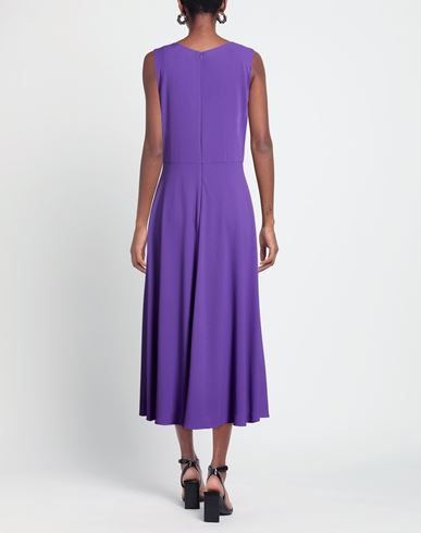 Woman Midi dress Purple Size 8 Polyester