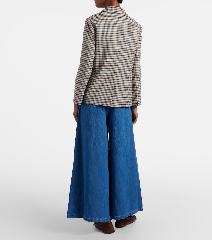Nastro cropped wide-leg jeans