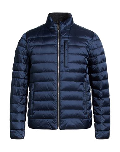 Man Puffer Blue Size 38 Polyamide