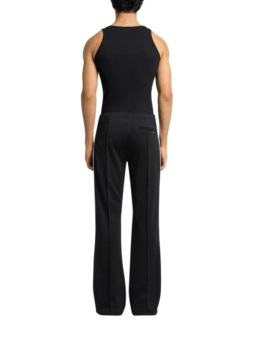 Black Knitted Scoop Neck Top