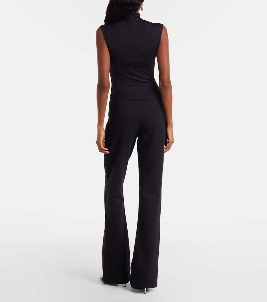 Low-rise cotton-blend sweatpants