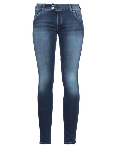 Woman Jeans Blue Size 24 Cotton, T