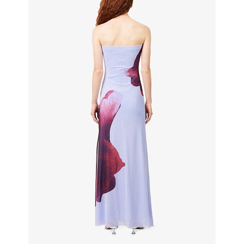 Womens Georgiana Strapless Woven Maxi Dress