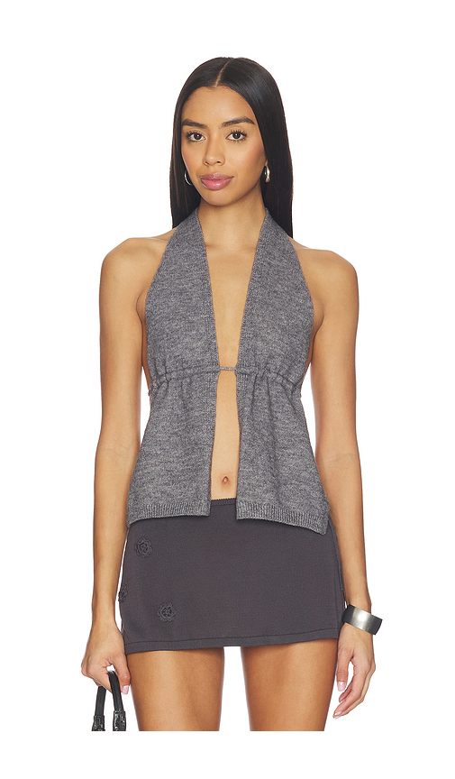 Superdown Ayah Halter Top in Grey. M also in L