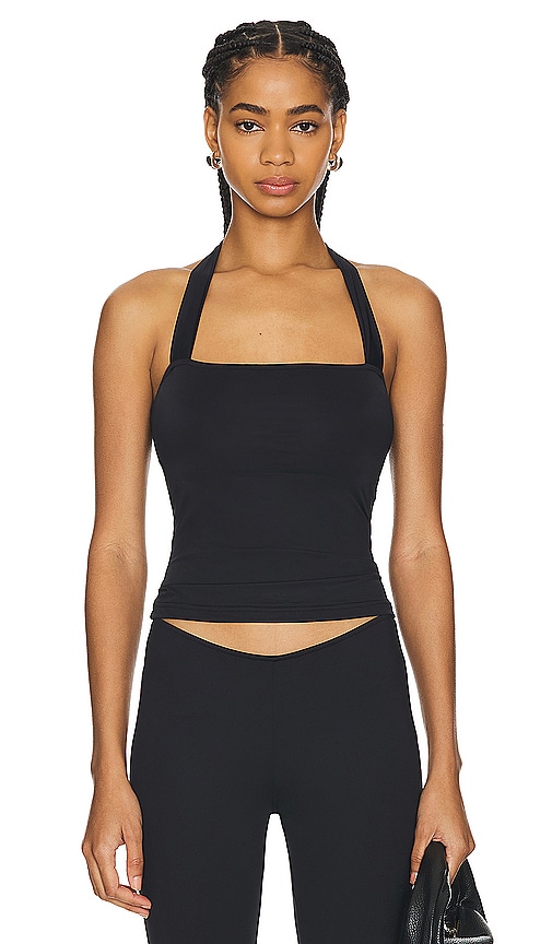 LIONESS Rouje Halter Top in Black. -  XL also in