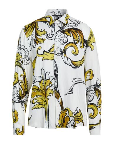 Man Shirt White Size 36 Viscose