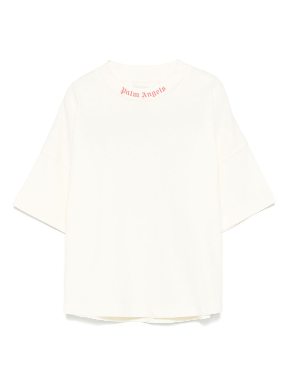 Logo-print T-shirt - Neutrals
