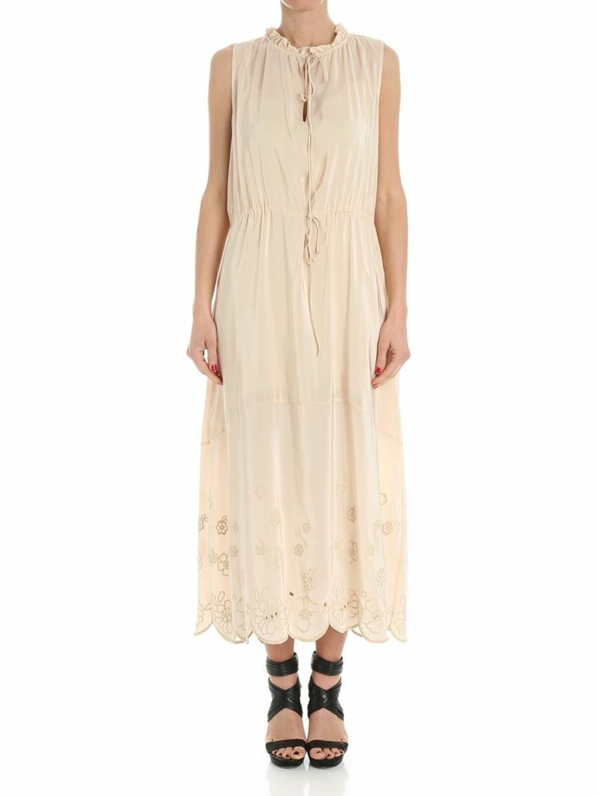 Silk color dress