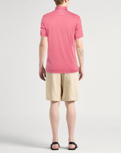 Man Polo shirt Salmon pink Size 40 Cotton