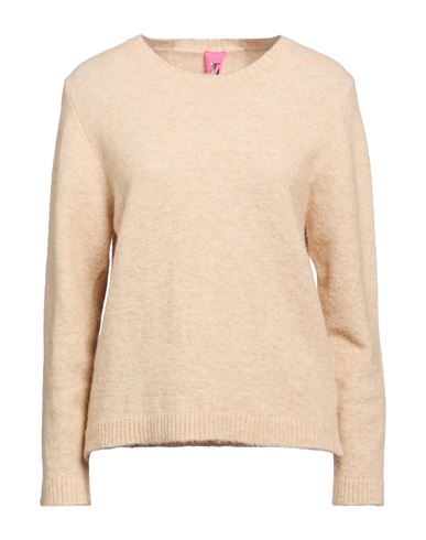 Woman Sweater Beige Size M Alpaca wool, Merino Wool, Polyamide, Elastane