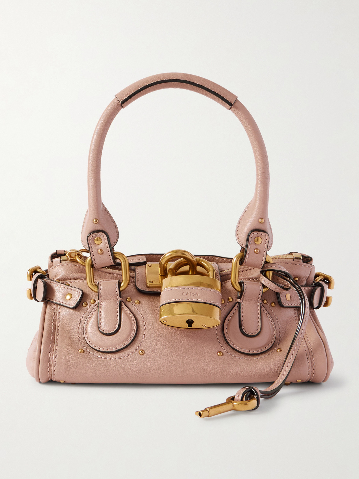 Paddington Embellished Leather Tote - Neutrals