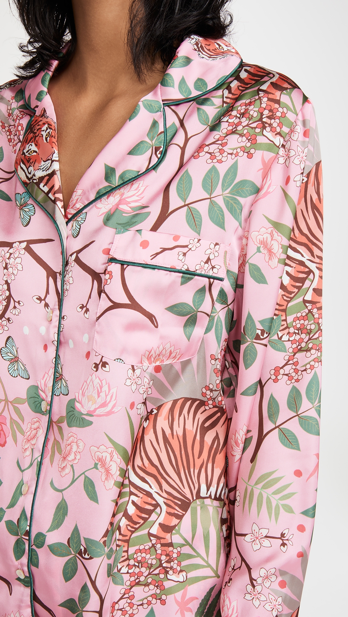 Tiger Blossom Pajama Set Orange