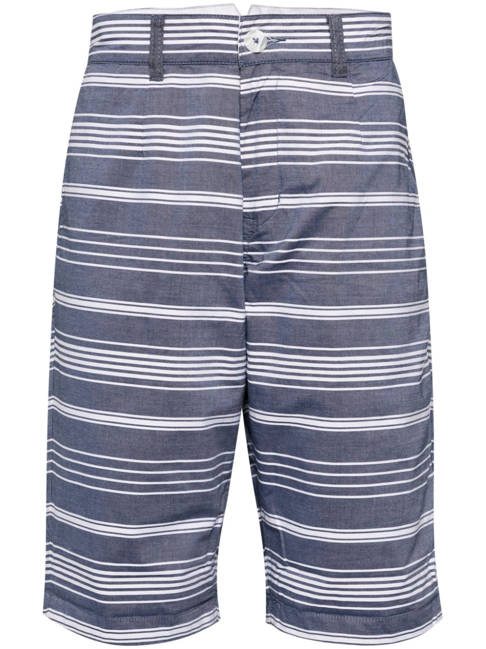 The Reign striped cotton shorts - Blue