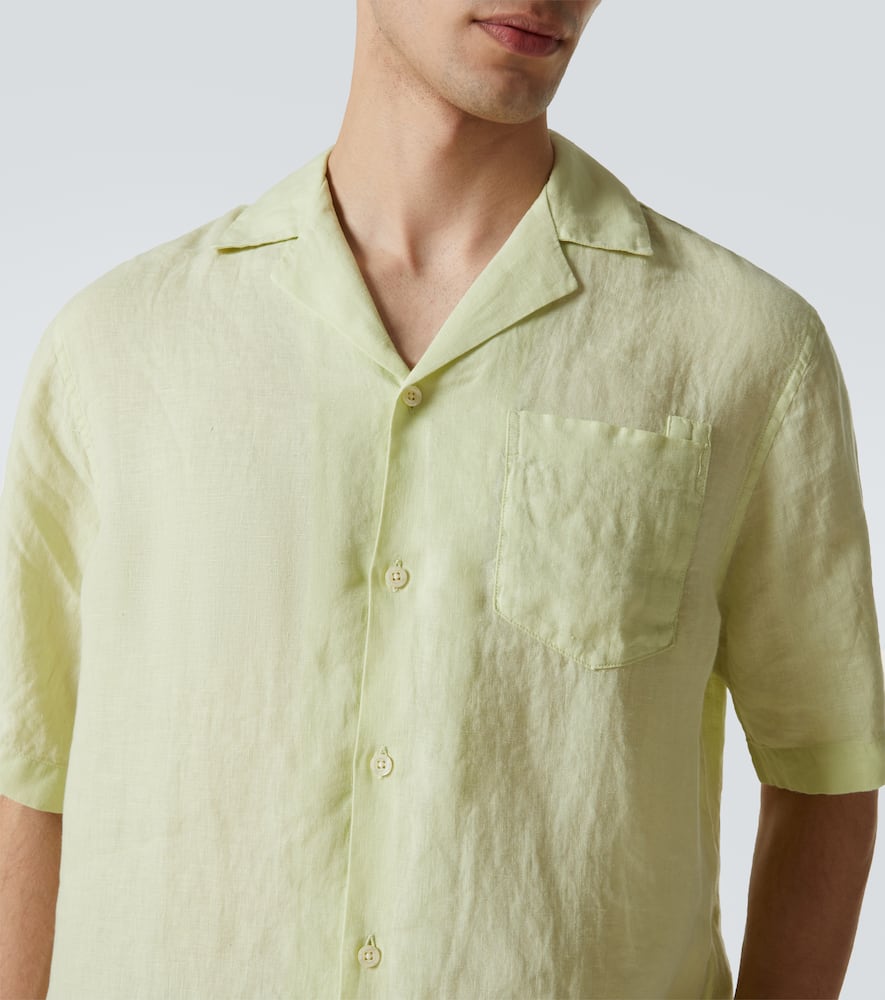 Angelo linen bowling shirt