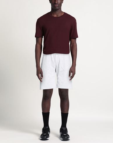 Man Shorts & Bermuda Shorts Light grey Size L Cotton