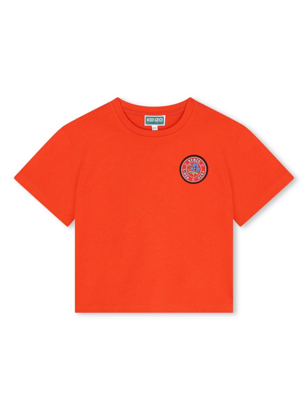 Logo-print cotton t-shirt - Orange