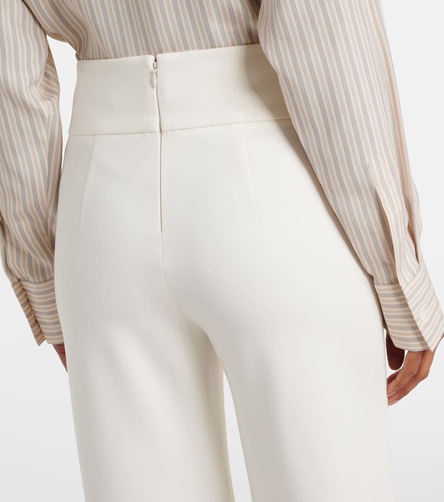 Kalinda high-rise wide-leg pants