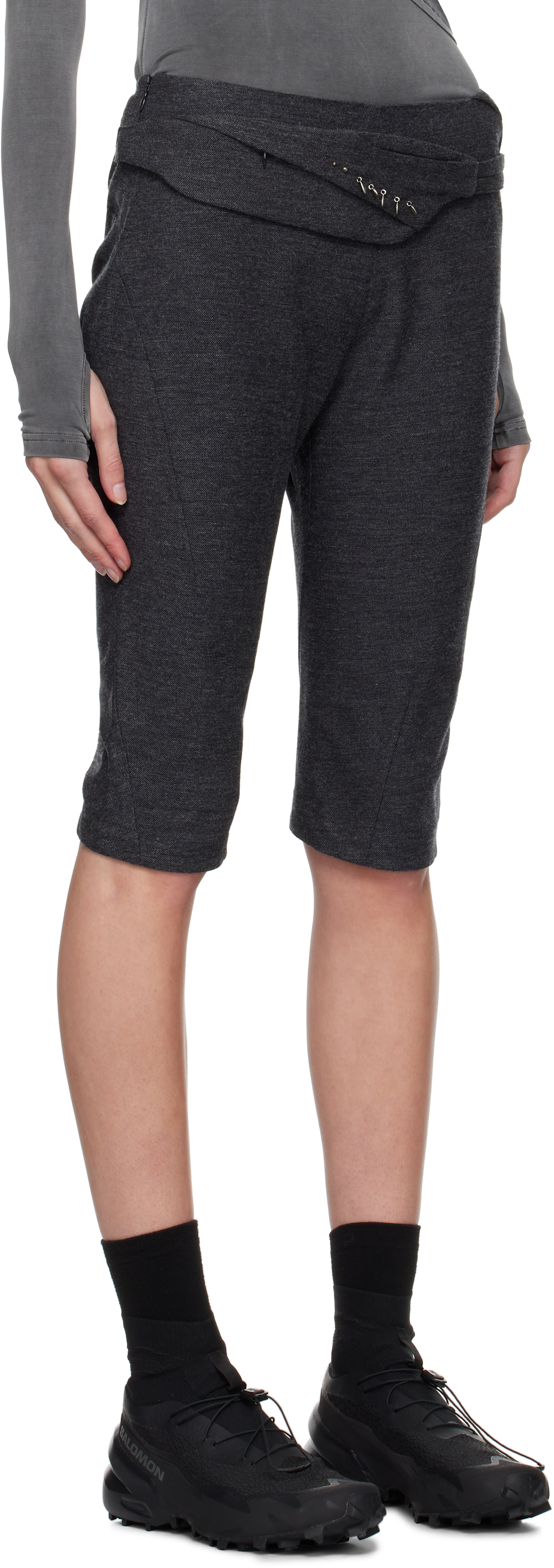 HYEIN SEO Gray Charm Bag Capri Trousers