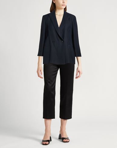 Woman Blazer Navy Size 0 Viscose, Linen