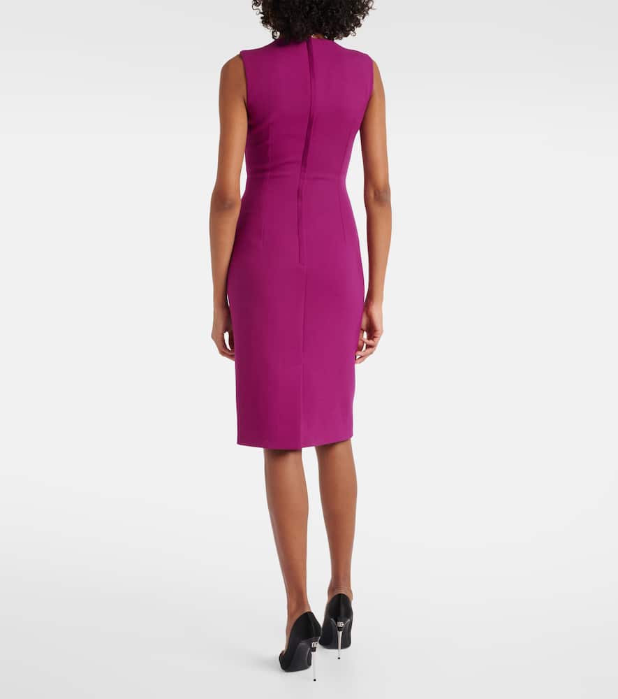Wool crepe minidress