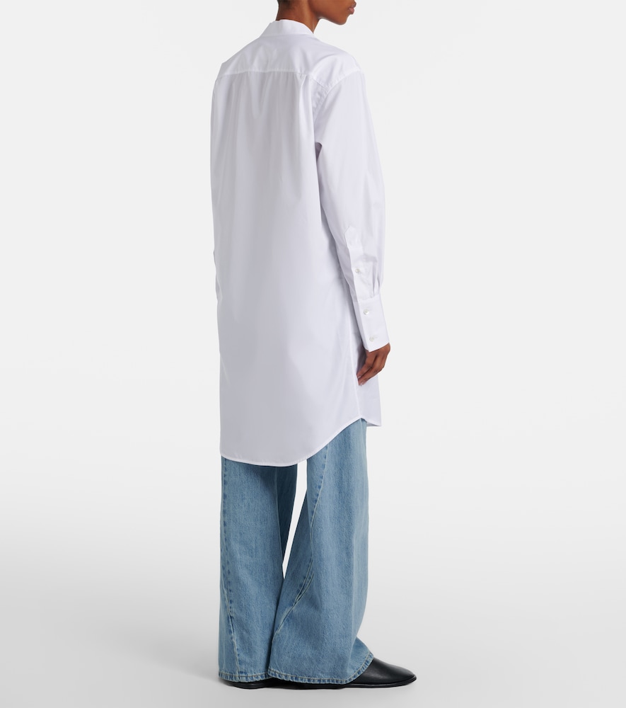 Cotton poplin shirt dress