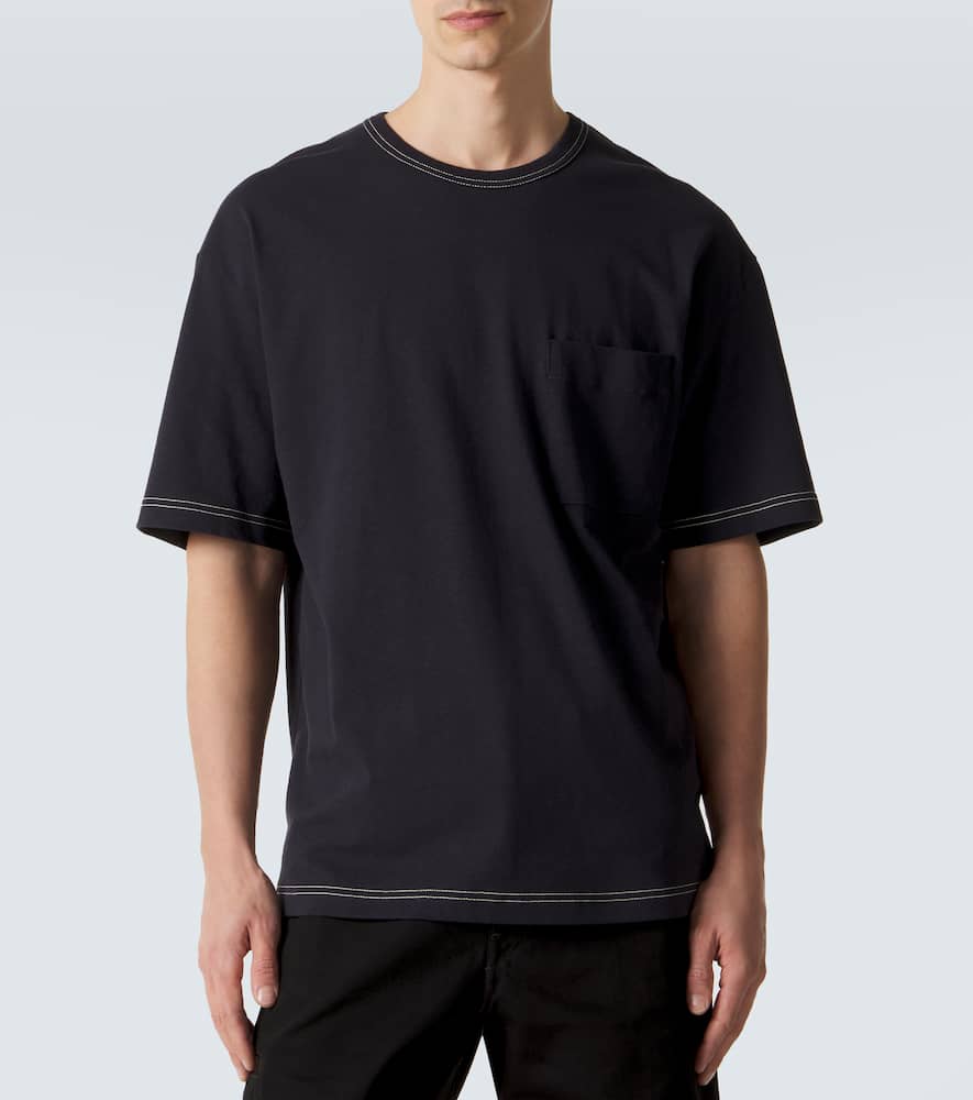 Cotton and linen T-shirt