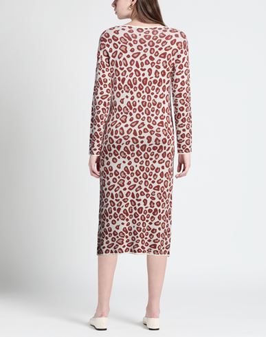 Woman Midi dress Rust Size M Viscose, Elastane