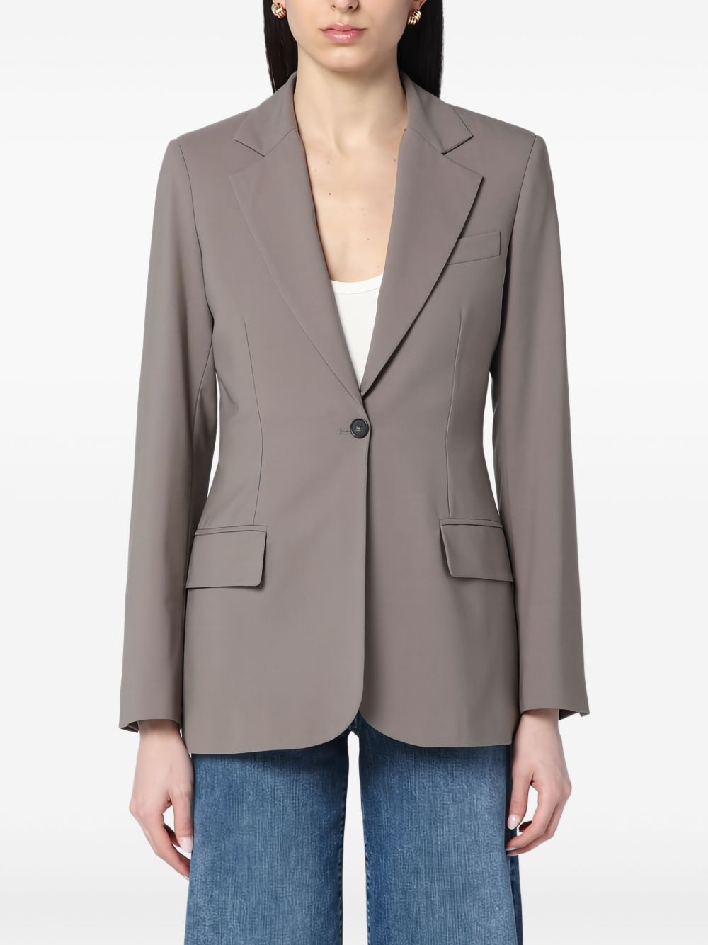 Erika Cavallini single-breasted blazer - Neutrals