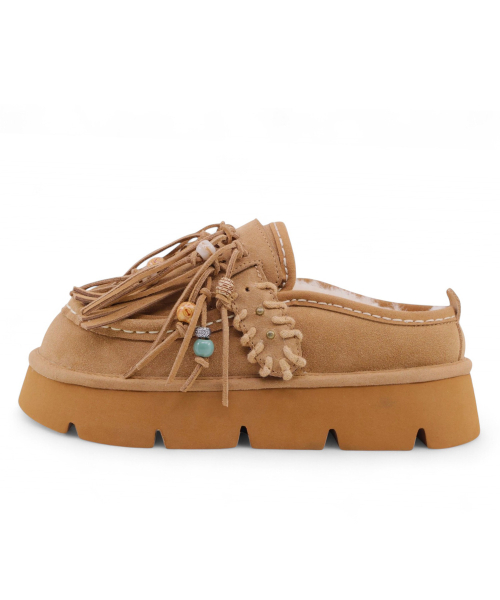 Songe Songe x Native Tassel Natural Wool Clog Chestnut
