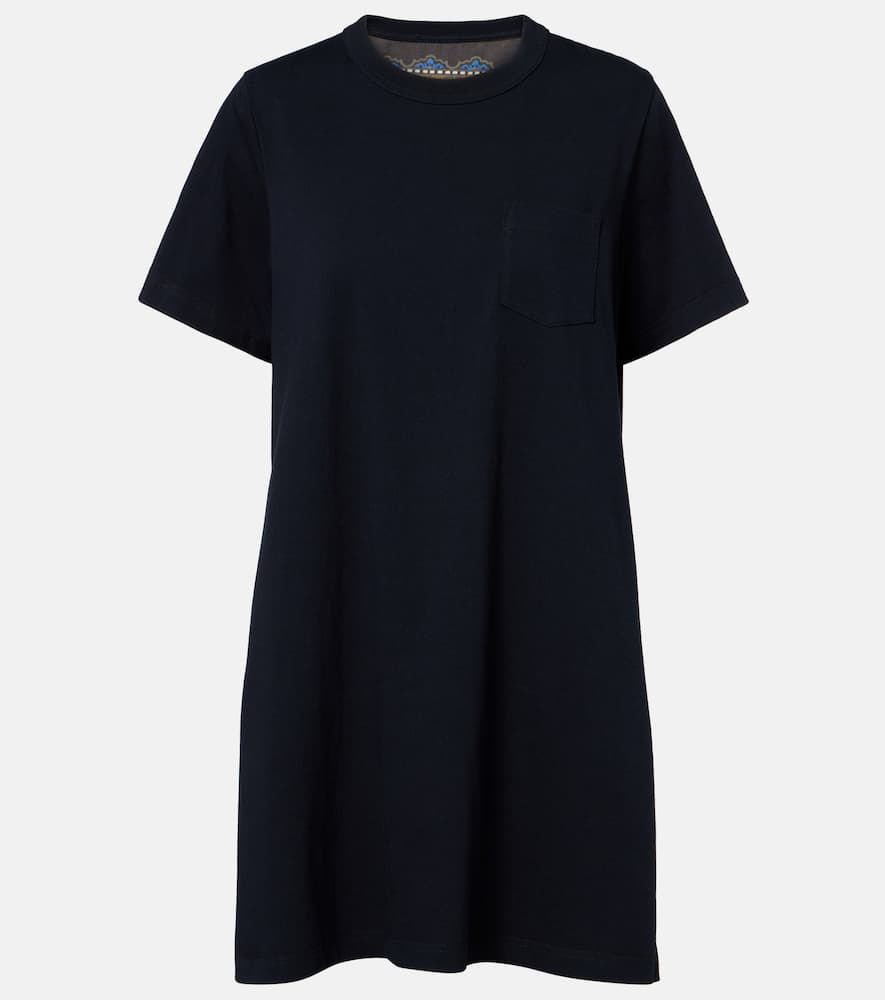 Paisley paneled minidress