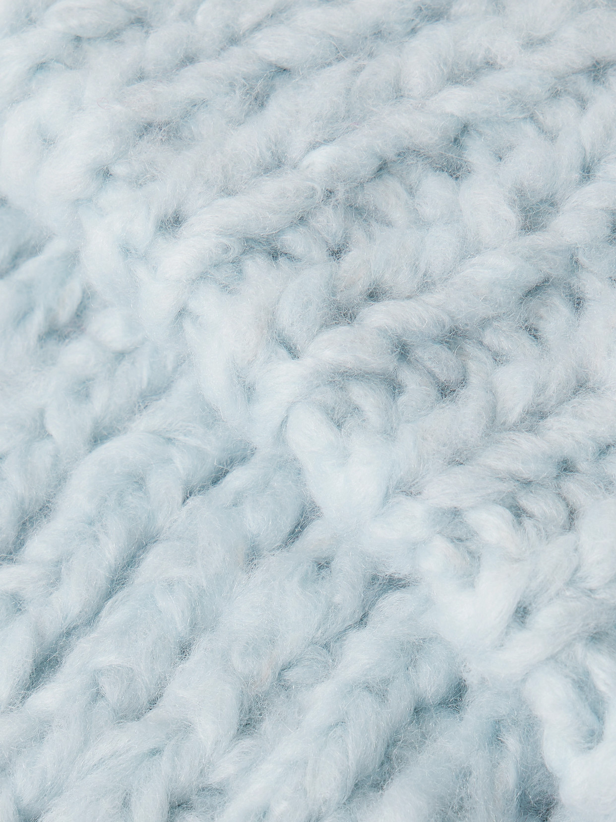 Lumi Ribbed Cashmere Beanie - Blue